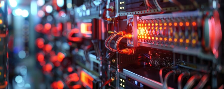 Quantum computer in a secure facility processing data at unimaginable speeds The pinnacle of computing power
