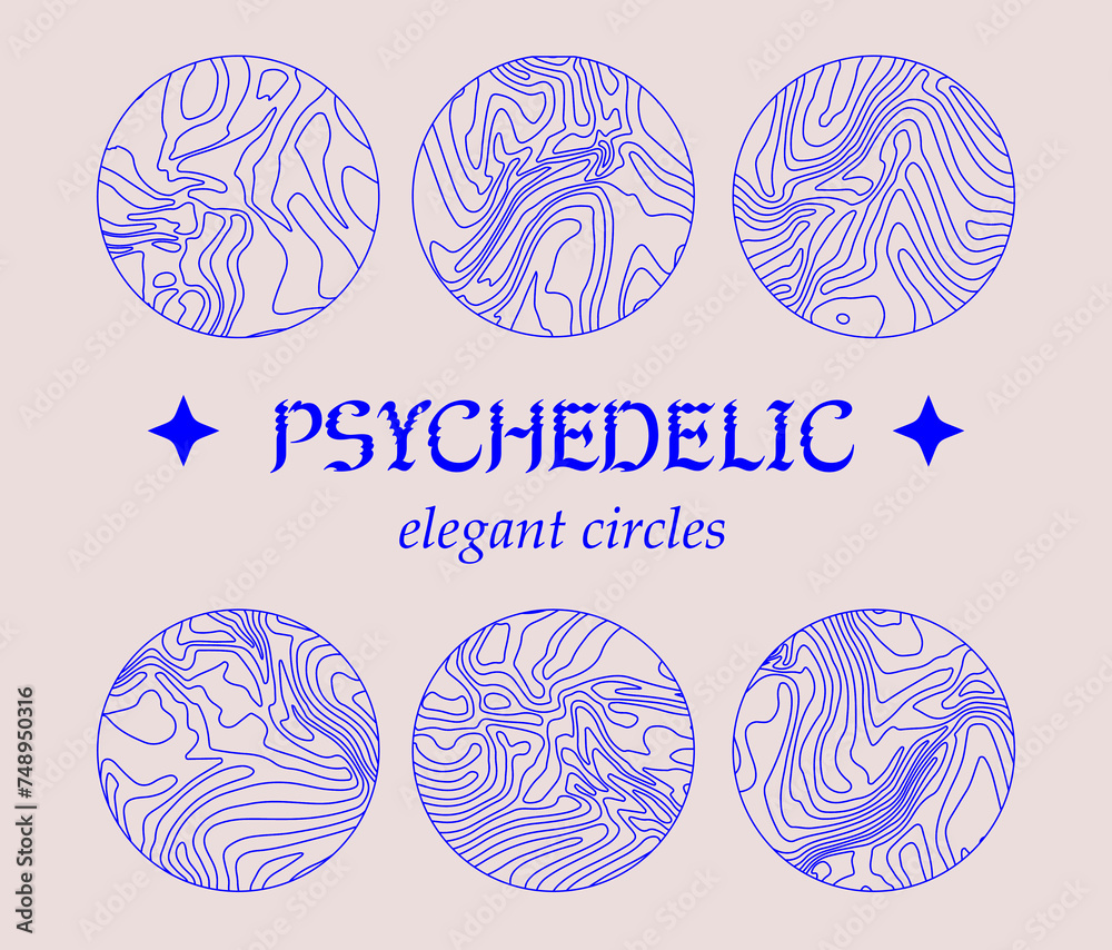 Aufkleber holographic circle with warped and glitched texture of lines.