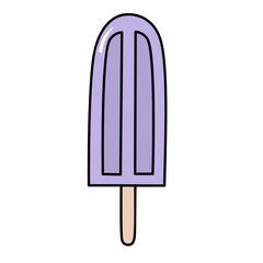 Tasty ice cream Summer popsicle vector illustration - 748950324