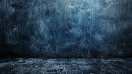 Grunge Blue Textured Wall