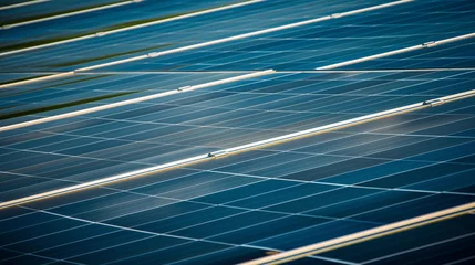 Foto op Plexiglas painéis fotovoltaicos - fonte alternativa de eletricidade - foco seletivo, espaço de cópia © Vitor
