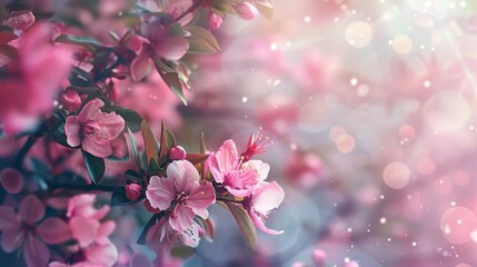 Ethereal Pink Spring Blossoms