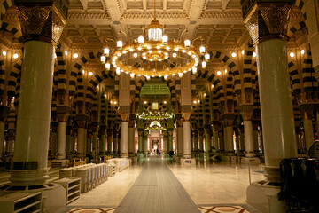 Masjid an-Nabawi or the Prophet's Mosque is the mosque built by the Islamic prophet Muhammad and...