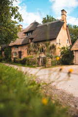 Fototapeta na wymiar Beautiful Cottages and Houses in Stanton Village, Gloucestershire, The Cotswolds, England