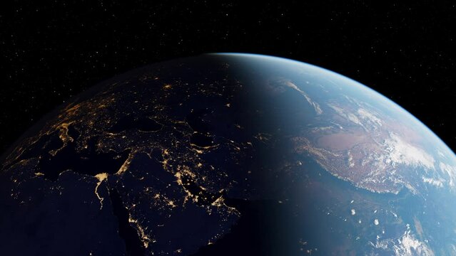 planet earth seen from outer space