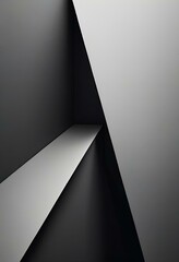 fashionable background abstract luxury sharp angles aesthetic chic avant-garde gray scale. Generative AI.	
 - obrazy, fototapety, plakaty