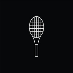 Tennis, vector illustration in trendy flat style