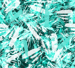 seamless watercolor background with branches, flowers. Branch with a bump, pine cone. Coniferous sprig of cedar, pine, spruce in watercolor, wild flowers. Trendy art background, paint splash, stain