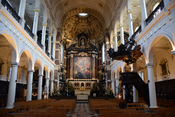 Fototapeta na wymiar Carolus Borromeus Church in Antwerp, Belgium