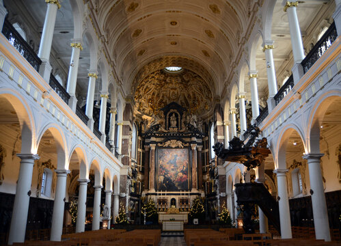 Carolus Borromeus Church in Antwerp, Belgium