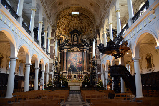 Carolus Borromeus Church in Antwerp, Belgium