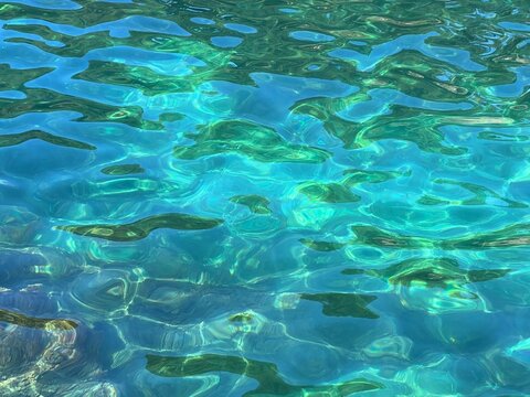 Sea water blue turquoise background.