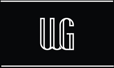 WG, GW, W, G, Abstract Letters Logo Monogram