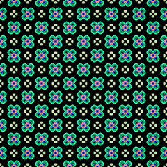 Multi color seamless abstract pattern. Background and backdrop. Multi Colored. Colorful ornamental design. Colored mosaic ornaments. Vector graphic illustration. EPS10.