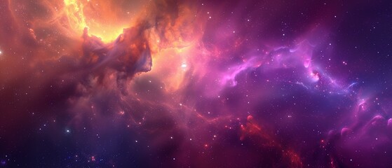space cosmic background of supernova nebula and Starry cosmos wallpaper © NOMI