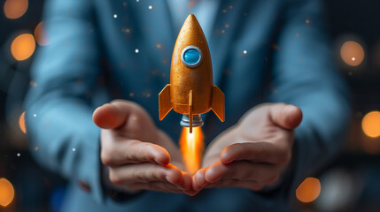 Ignition in der Handfläche: Ein symbolischer Raketenstart ins Unendliche