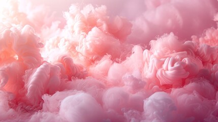 pink clouds of pink ink