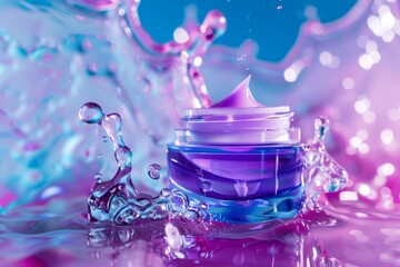 Face Skin texture softeners skin care cream. Skincare beauty cosmetic products: lip balm, Body lotions lotion, skincare Glycolic acid mask eye gel, Skin care tenacity serum and baby jar pot