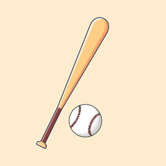baseball bat and ball