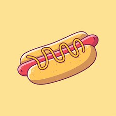 hot dog vector illustration