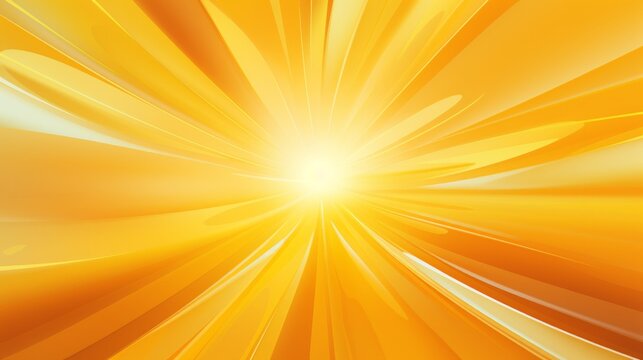 Abstract illustration of the sun and gradient yellow rays.