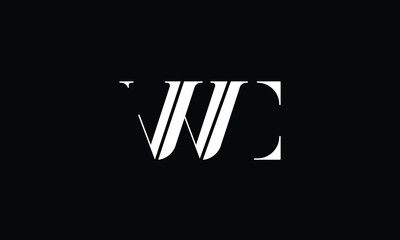 WC,CW, W, C, Abstract Letters Logo Monogram