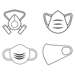 Medical mask icon