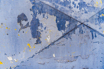 Weathered Metal Texture with Peeling Paint
