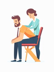 Relaxing Massage for Muscle Tension Relief Generative AI