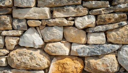 old weathered exterior rough strong stone wall