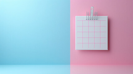 A colorful calendar with highlighted deadlines and appointments. getting ready for a new work week. - obrazy, fototapety, plakaty