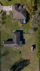 aerial view of ranch property