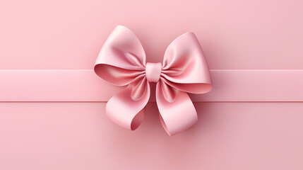 Ribbon on pastel background top view, gift ribbon