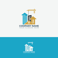 Modern Corporate real estate Logo Design concept Template