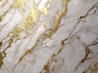 Fototapeta premium Luxury White Gold Marble texture background vector. Panoramic Marbling texture design for Banner, invitation, wallpaper, headers, website, print ads, packaging design template.