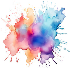 Watercolor paint stain PNG