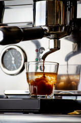Extracción de café espresso