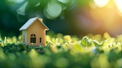 minimalist house miniature, house model