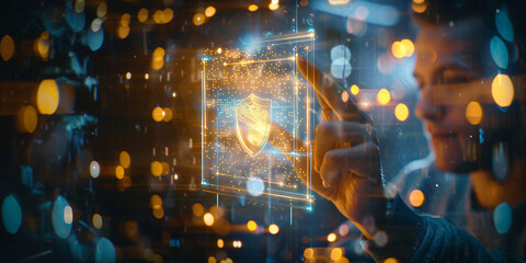 Fototapeta premium Secure Cyberteam Safeguarding Your Digital Domain, generative ai