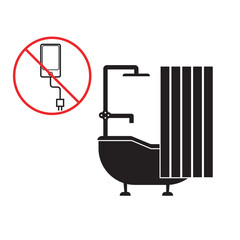 Do not use the charger in the bathroom. Electric shock will kill the sign