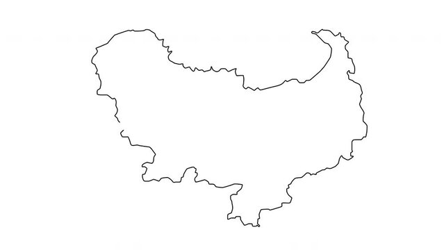 animated sketch of the Skikda map in algeria