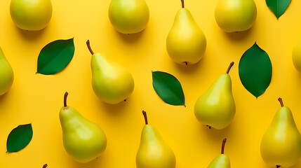 Fresh ripe pears, fruit background