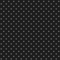 Dot seamless pattern vector illustration. Black white background with small polka dots. Abstract fine dotted texture of mesh, geometric repetitive grid for elegant classic polka points design