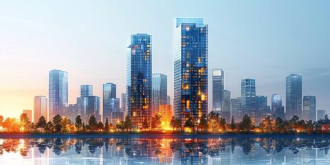 Skyscraper: A Symbol of Modern Architecture and Construction Generative AI