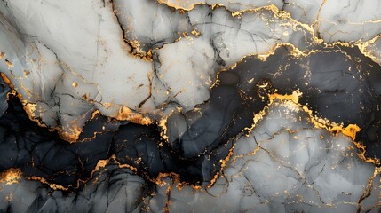 Obraz premium Sophisticated grey marble with black and gold ink pattern design. Concept Home Decor, Marble Patterns, Elegant Design, Colour Palette, Luxury Interiors