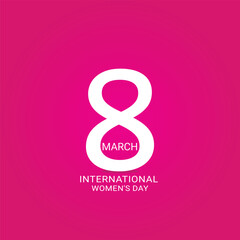 International women's day poster template.
Eps10 vector illustration with place for your text.