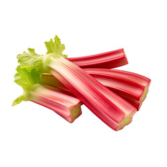 Rhubarb isolated on transparent background