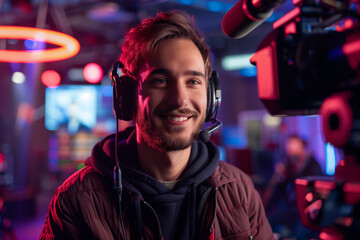 Obraz premium Streamer Online Gamer 