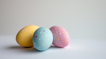Fototapeta na wymiar Easter eggs colored.