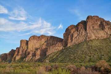 The Bulldog Mountains just under Saguaro Lake & overlooking the Lower Salt River, just outside Mesa, Arizona in the Tonto National Forest. 